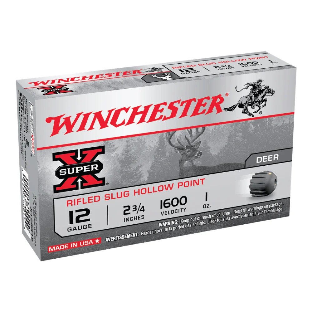 Winchester Super-X 12 Gauge 2.75" 1 oz Rifled Slug Ammo