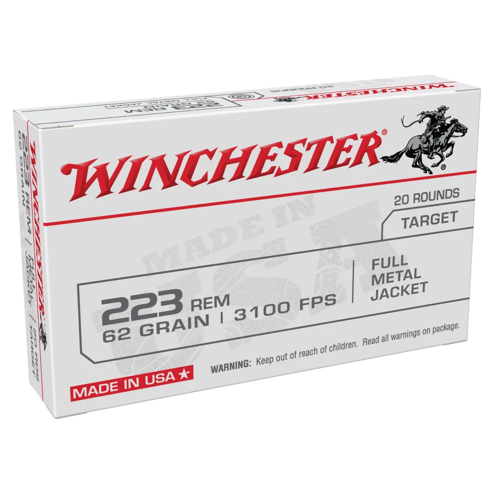 Winchester .223 Remington 62gr FMJ Ammo