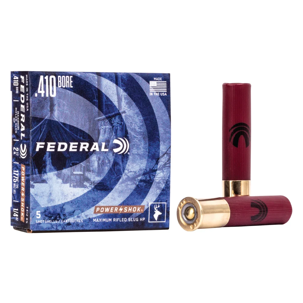 Federal PowerShok 410 Gauge 2.5" Rifled Hollow Point Slug Ammo
