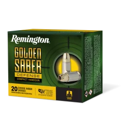 Remington Golden Saber 40 S&W 180 Grain Brass JHP Ammo 27618