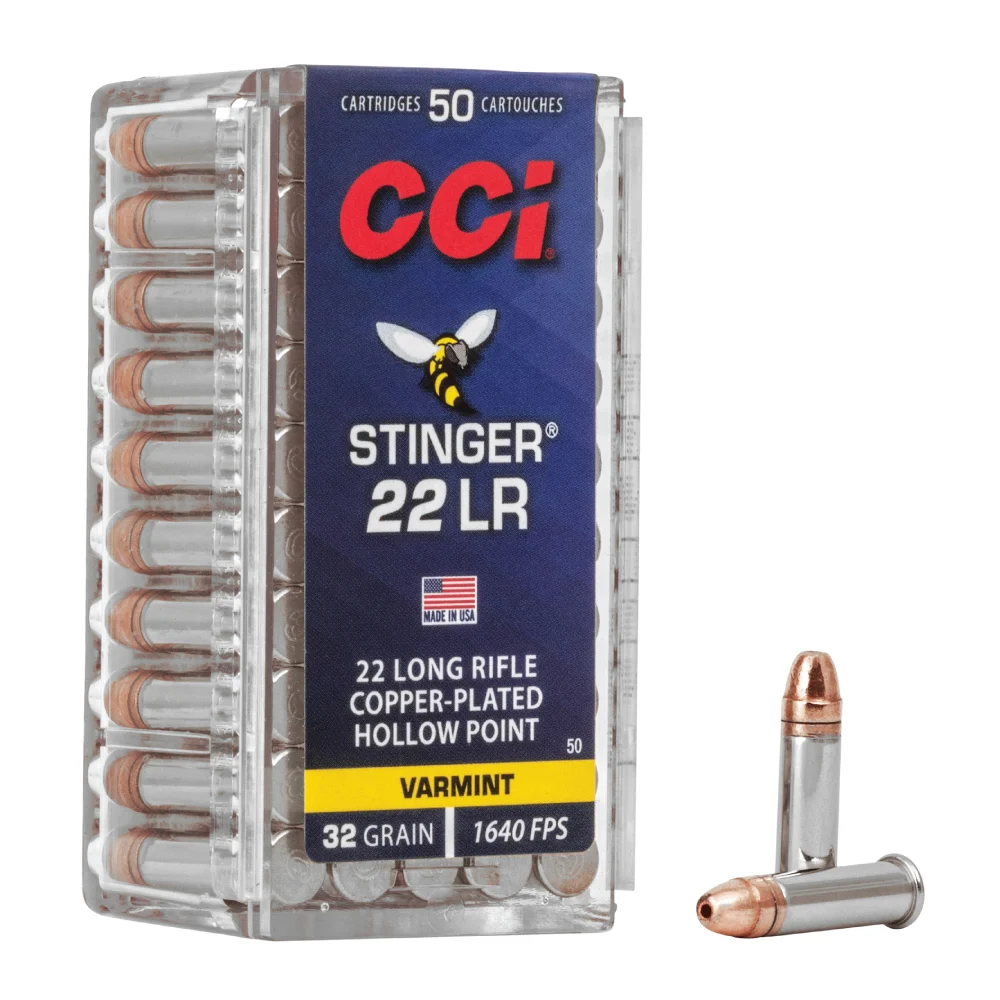 CCI Stinger .22LR 32gr CPHP Ammo