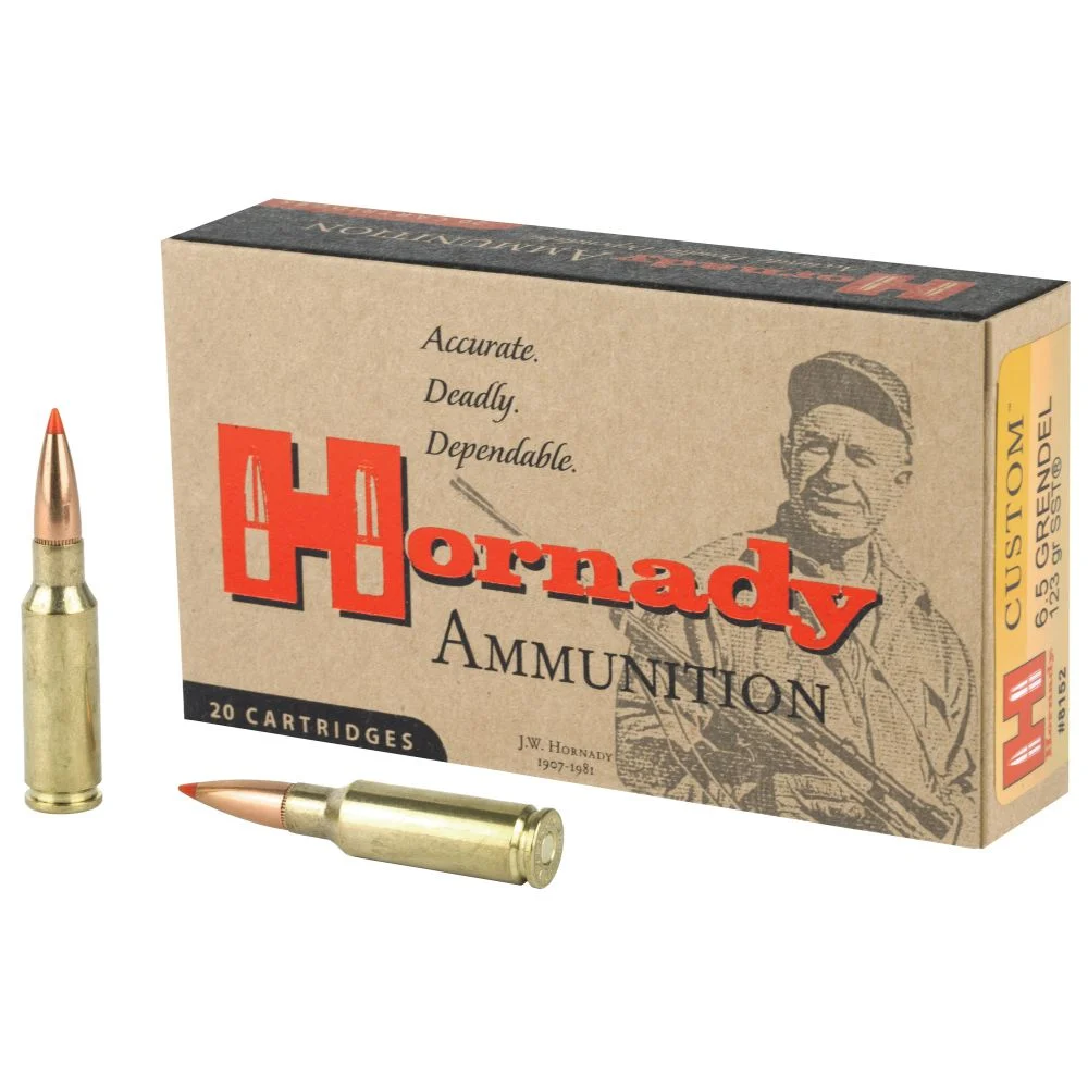 Hornady Custom 6.5 Grendel 123gr SST Ammo