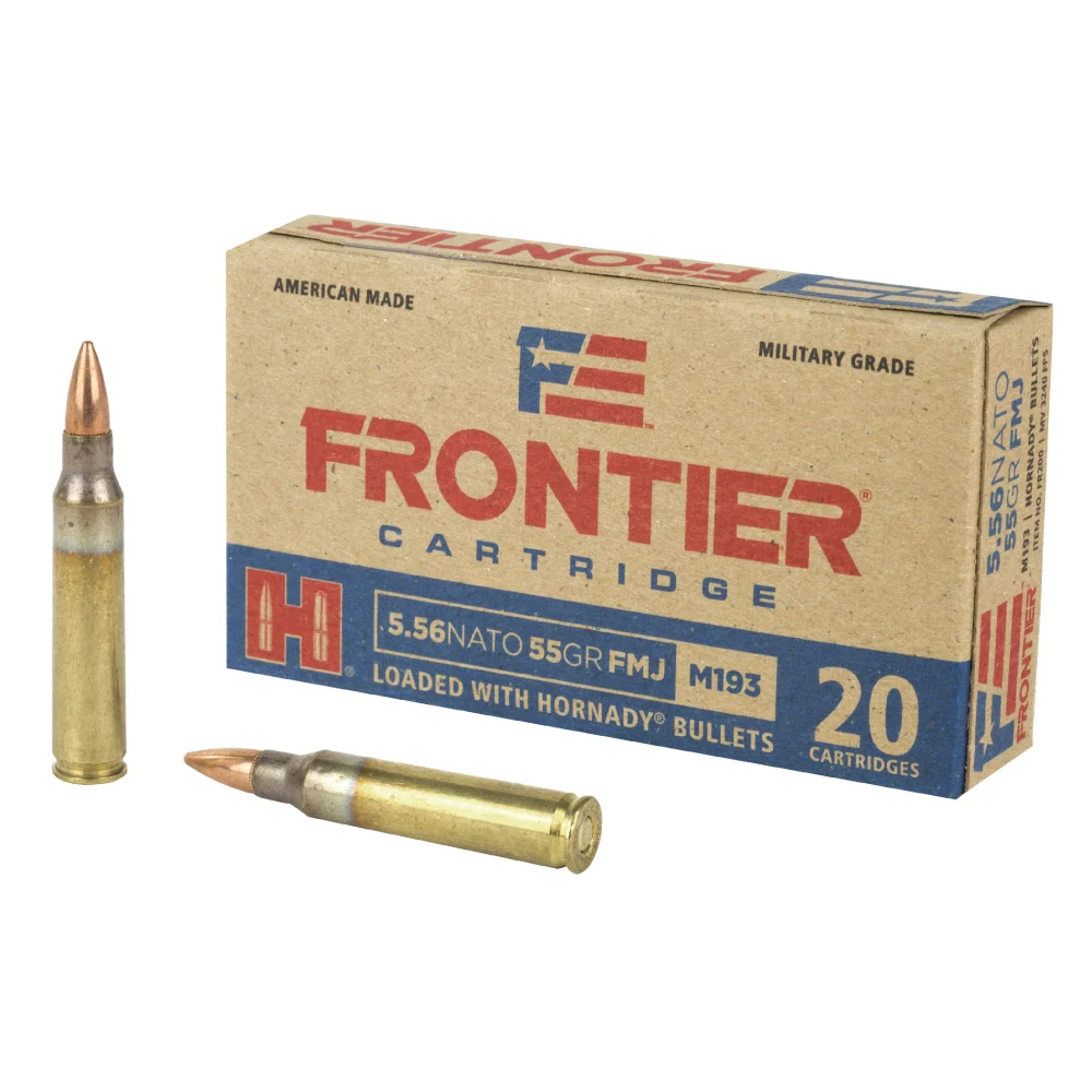 Hornady Frontier 5.56x45mm NATO M193 FMJ Ammo