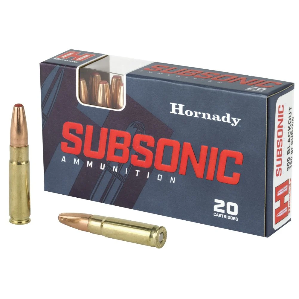 Hornady Subsonic .300 Blackout 190gr Sub-X Ammo