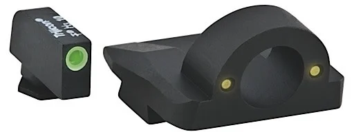 Ameriglo GL126 Green Front/Rear Ghost Ring Night Sight For Glock 45/10MM Caliber