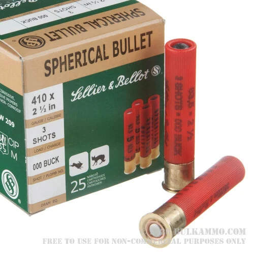 500Rounds of .410 Ammo by Sellier & Bellot -00 Buck
