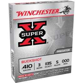 Winchester Super X 410 Gauge 3 5 Pellets 000 Buck XB413