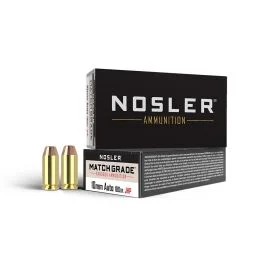 Nosler Match Grade Handgun 10mm 180 Grain JHP