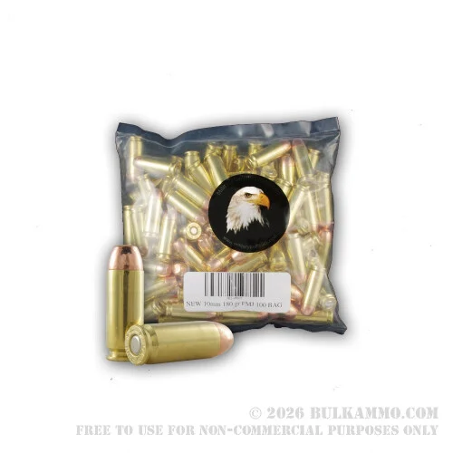 1000 Rounds of 10mm Ammo by MBI - New -180gr FMJ