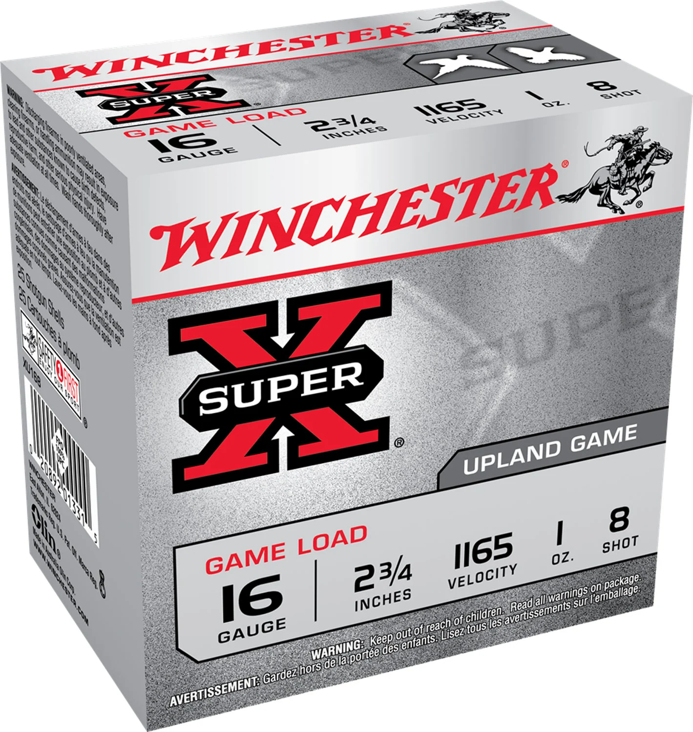 Winchester Super-X 16 Gauge 2.75 in 1 oz #8 Shot 25rd