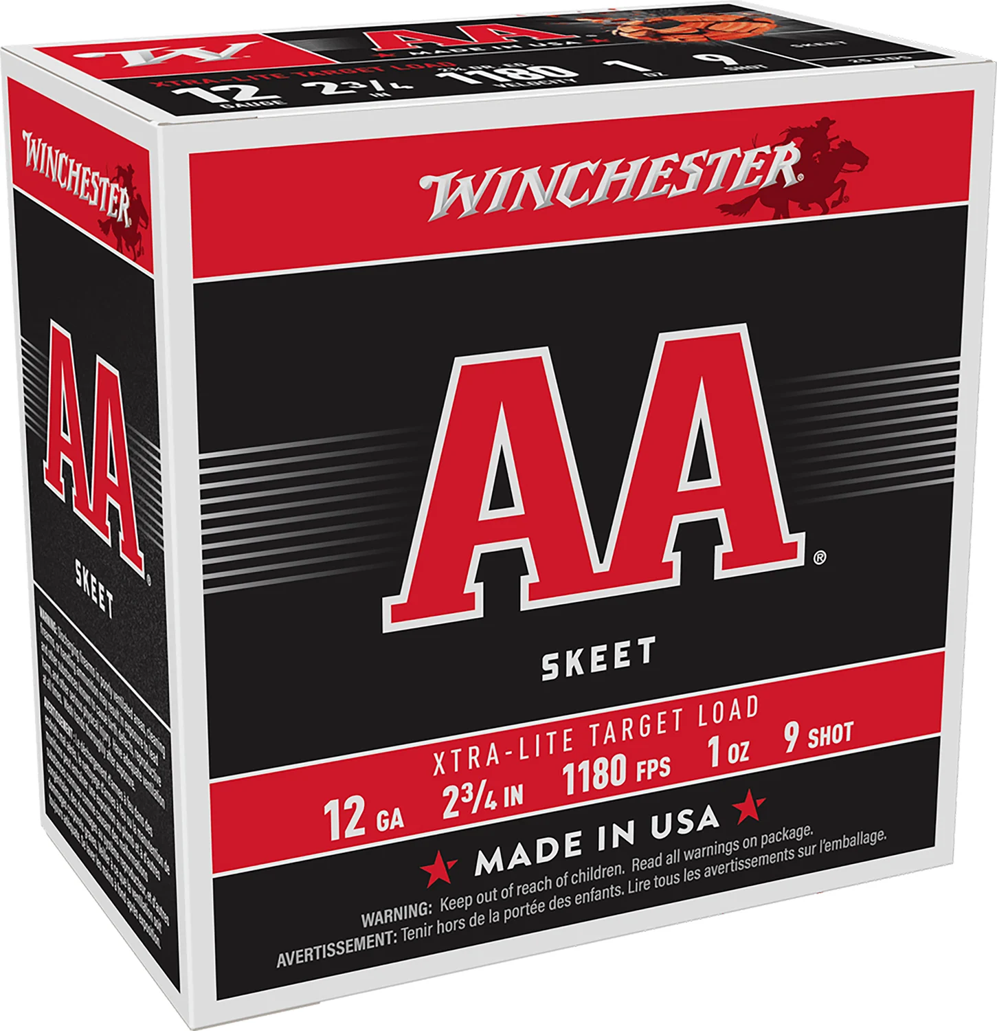 Winchester AA Xtra-Lite 12 Gauge 2 3/4″ 1 oz #9 – 25rd