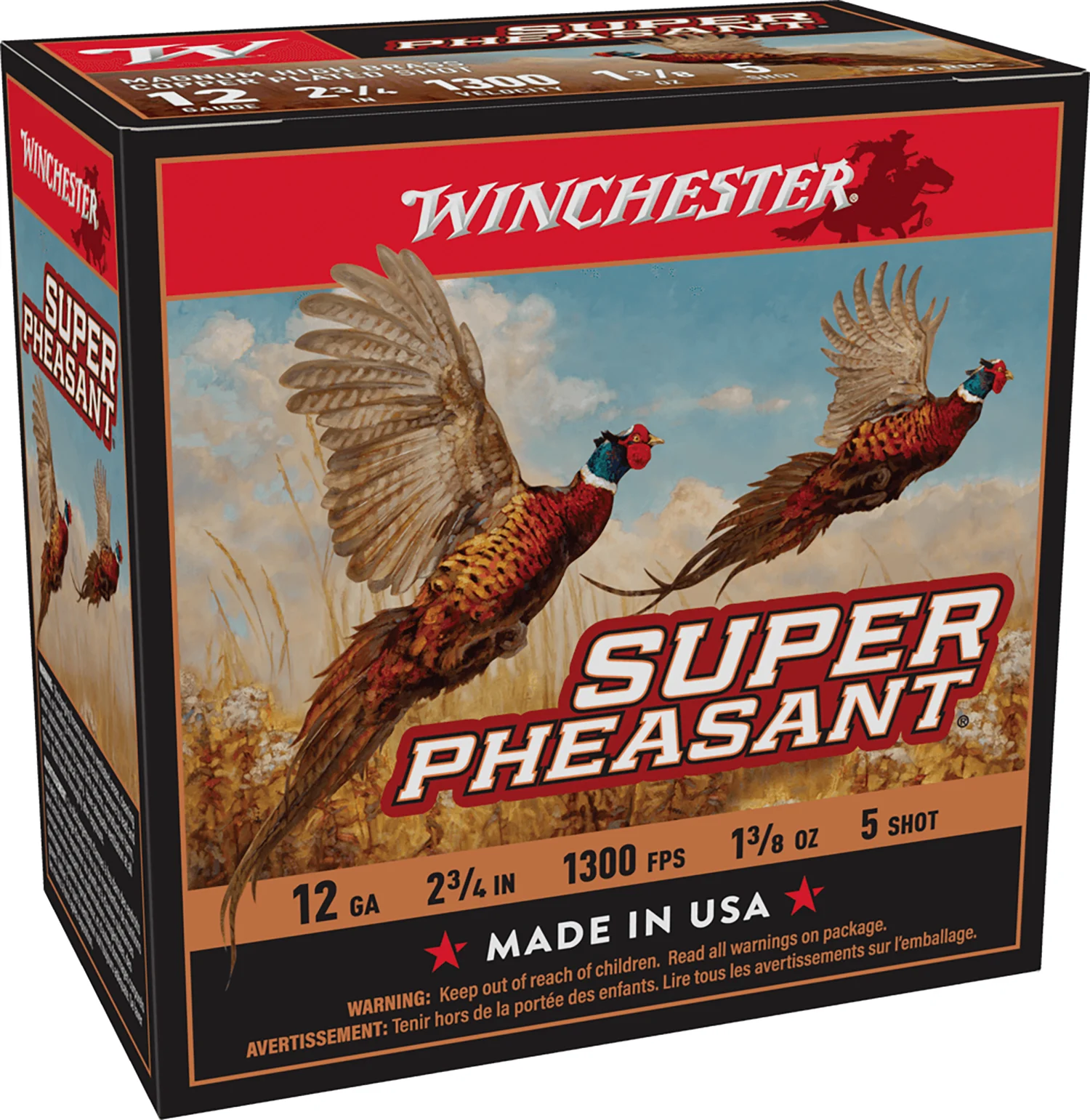 Winchester Super Pheasant 12 GA 2.75in 1-3/8oz #5 25rd