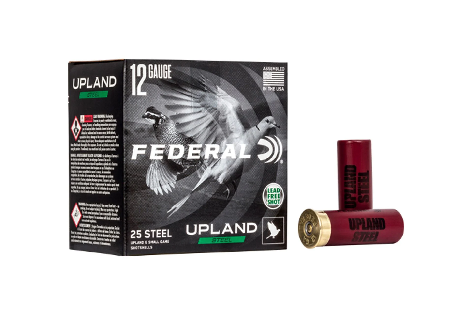Federal USH126 Upland Steel 12 Gauge 2.75" 1 1/8 oz #6 Shotgun Ammo - 25 Rounds - 117646