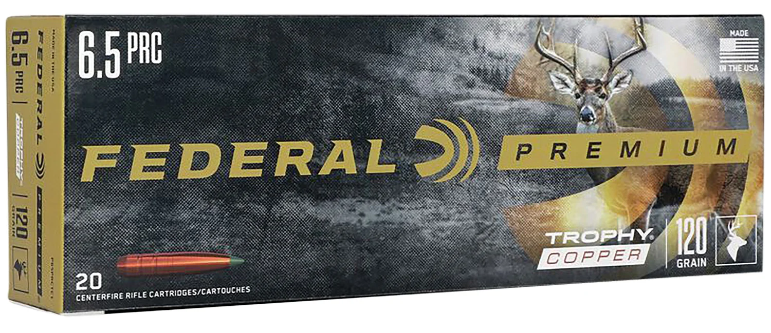 Federal Premium Trophy Copper 6.5 PRC Ammo