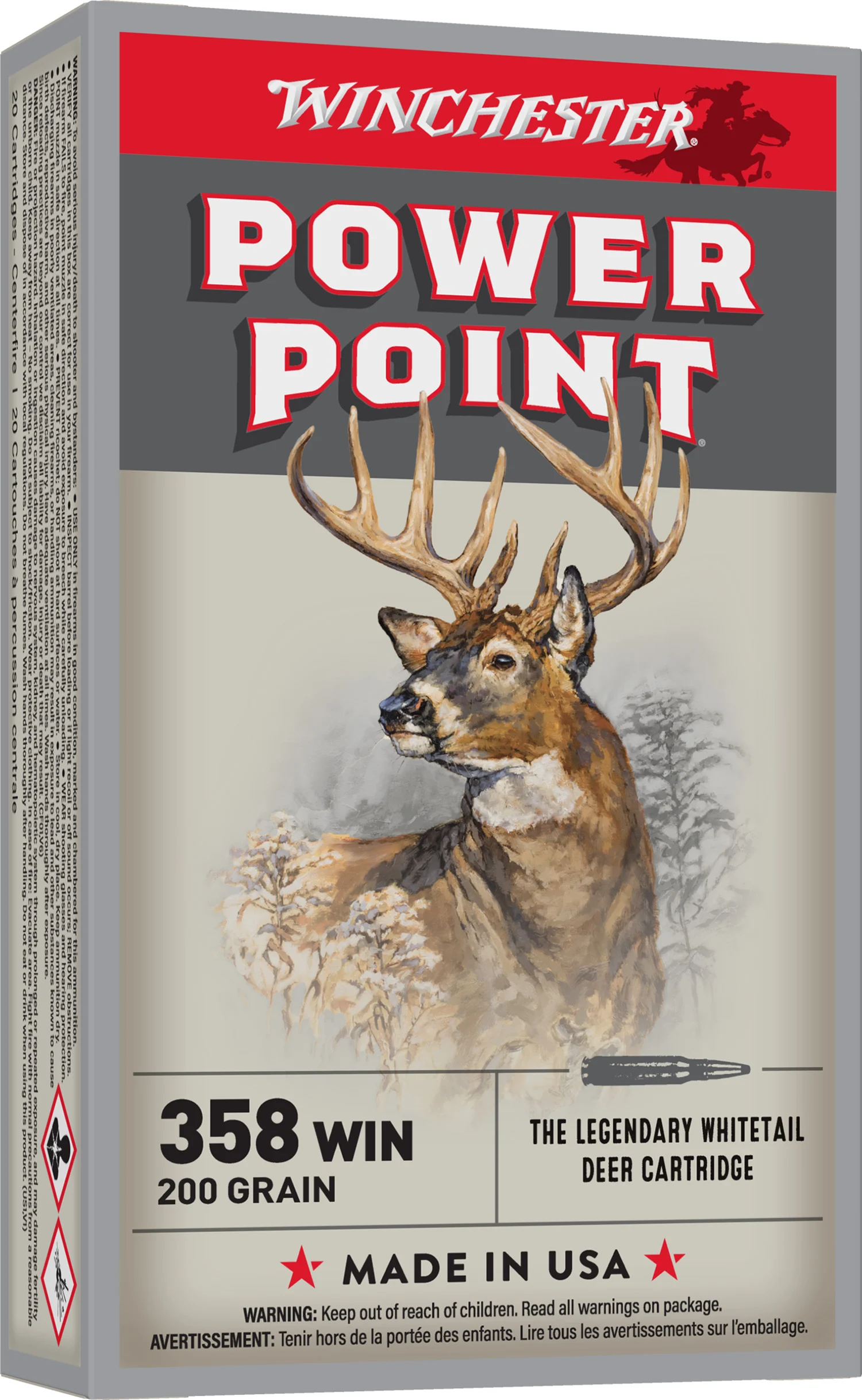 Winchester Super-X .358 Win 200 gr Power-Point 20rd
