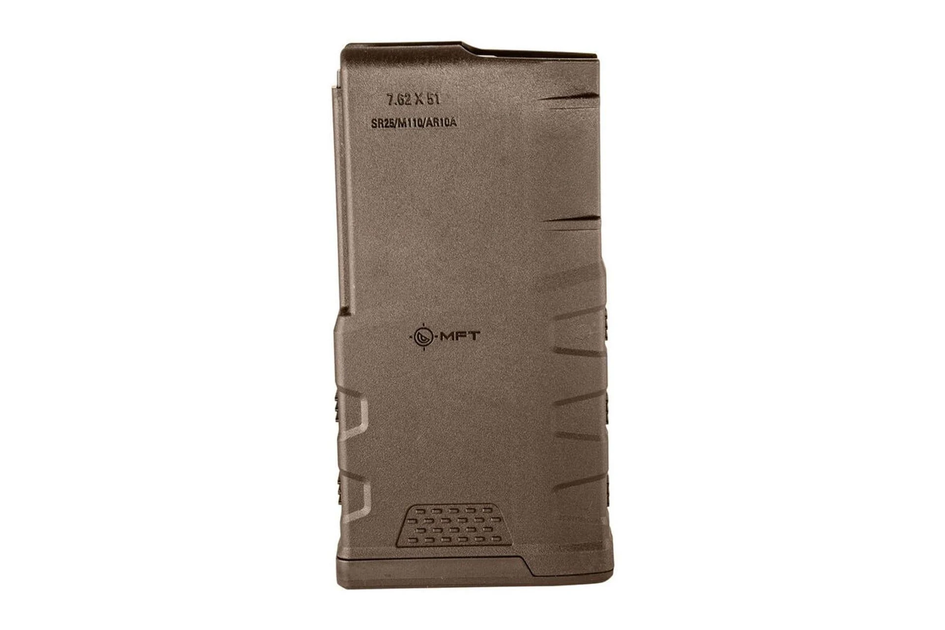 Mission First Tactical MFT EXD Polymer Mag (10 rd) 7.62 x 51 NATO (.308 Win) AR10 SR25/M110 pattern rifles Scorched Dark Earth - 10EXD762x51-SDE