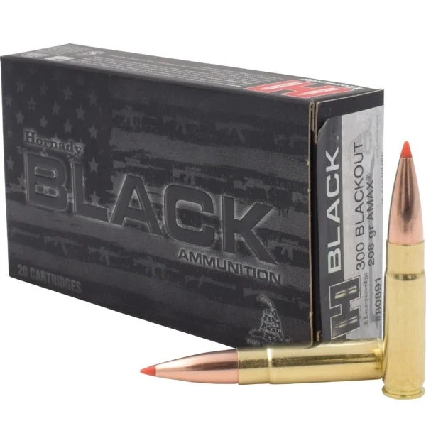 Hornady Black 300 AAC Blackout Ammunition 208 Grain Subsonic A-Max