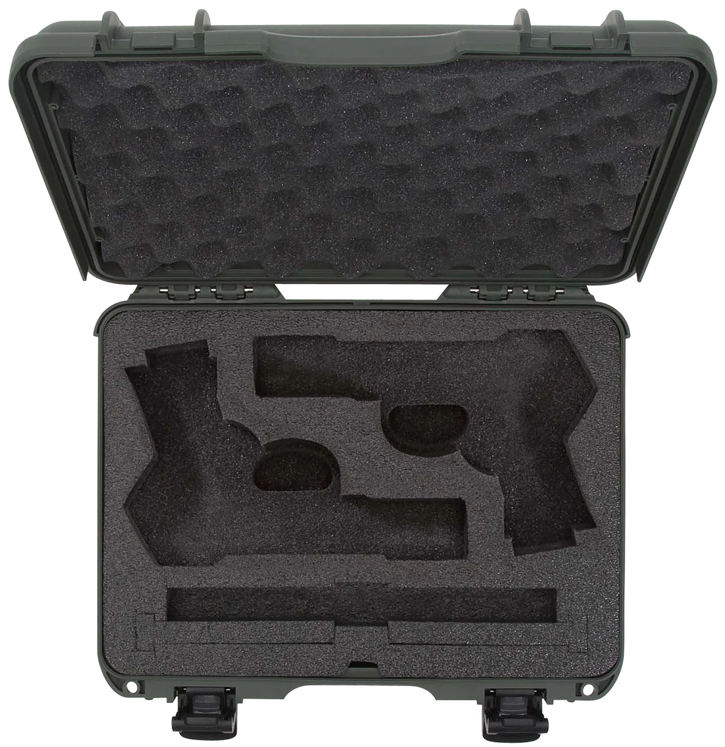 Nanuk 910 Classic 2 Up Pistol Case, Olive, Polymer