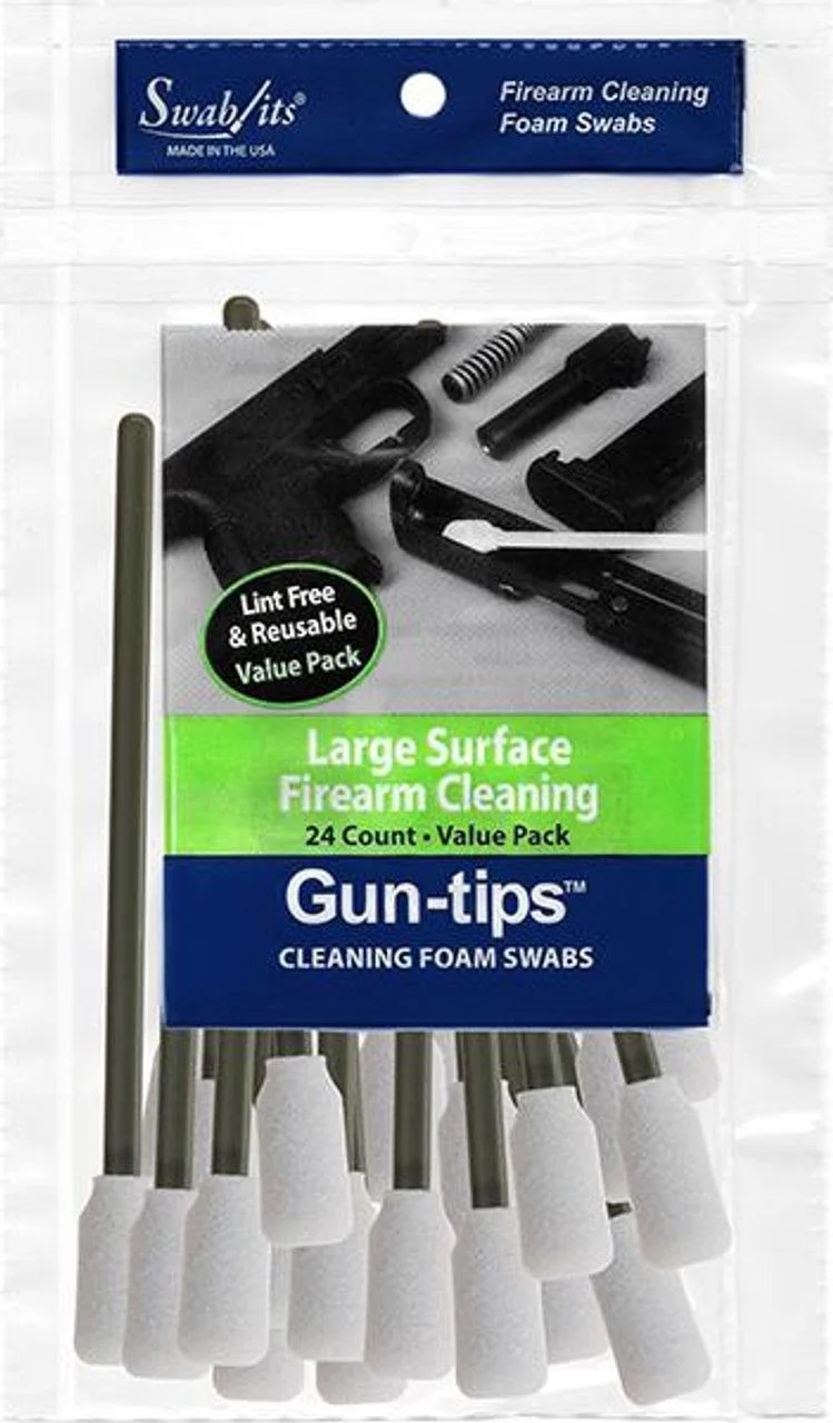 GUN-TIPS 5" - 24-PIECE LARGE SURFACE FIREARMCLEANING VALUE PACK