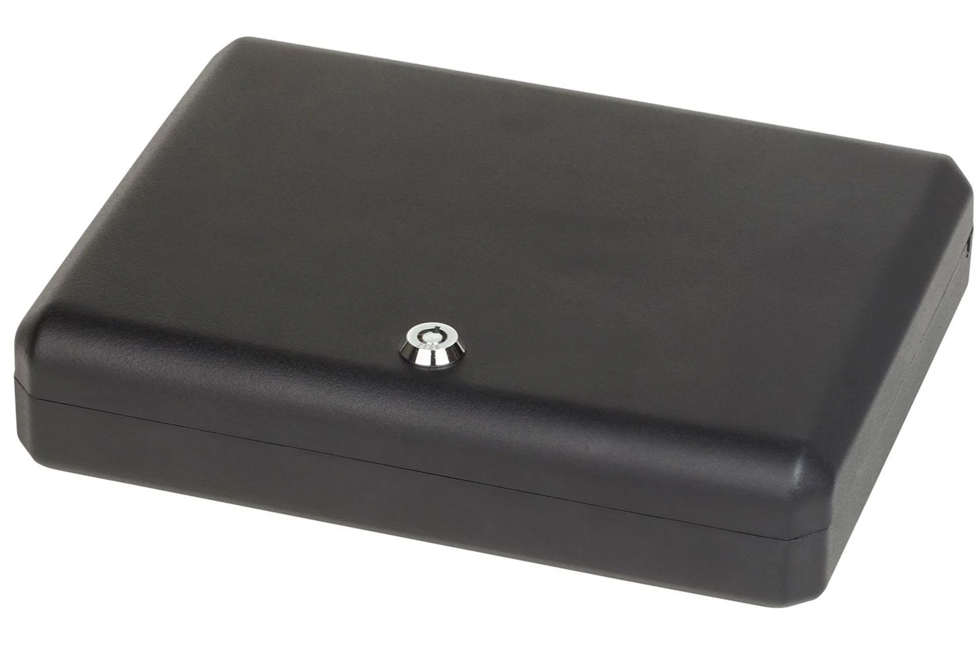 Bulldog Cases BD1128 Large Personal safe w/ key lock & security cable - Blk Exterior Size 11" x 8.5" x 2.25" - BD1128