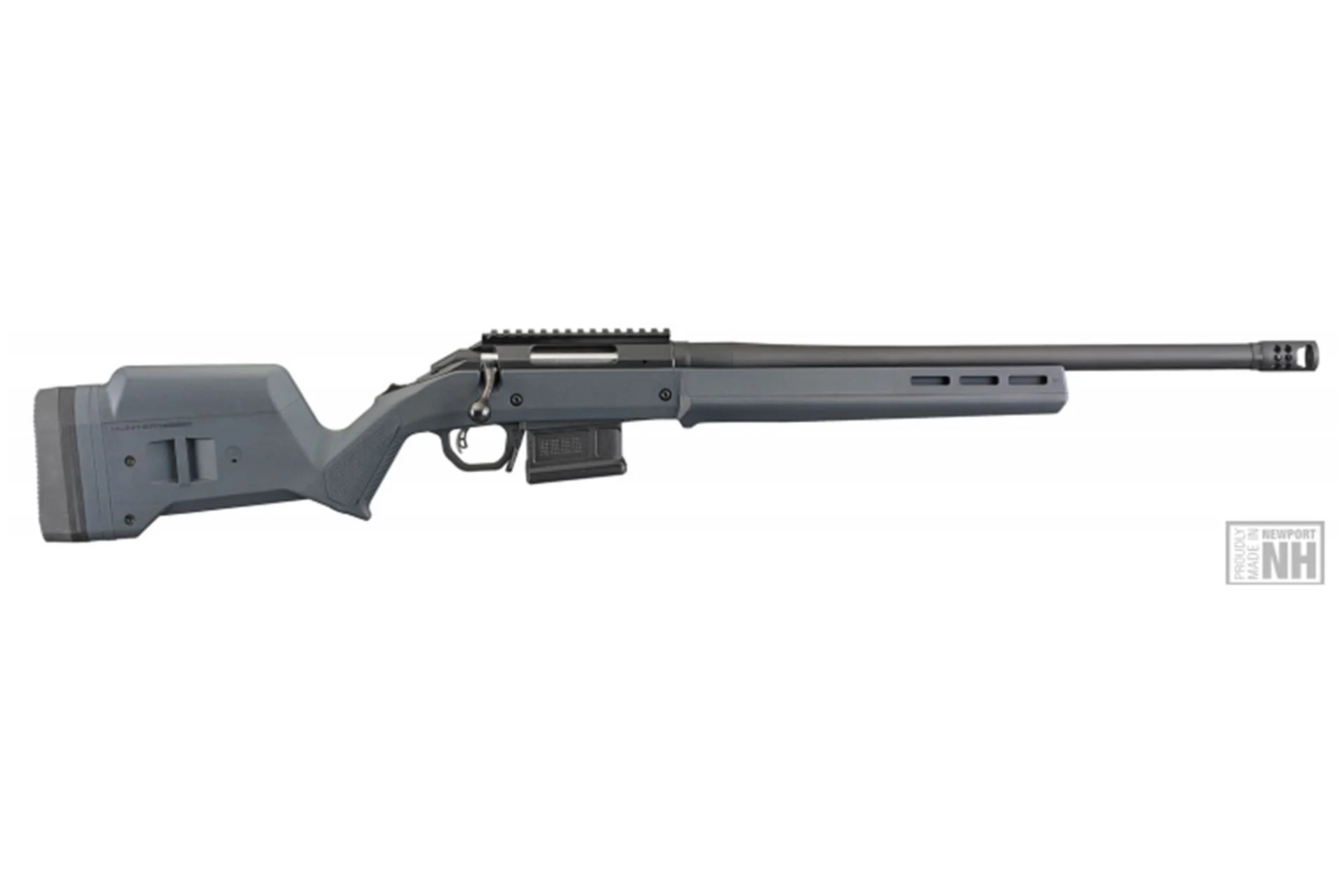 Ruger 26993 American Hunter 308 Win 20" 5+1 Matte Black Gray Adjustable Magpul Stock - 26993