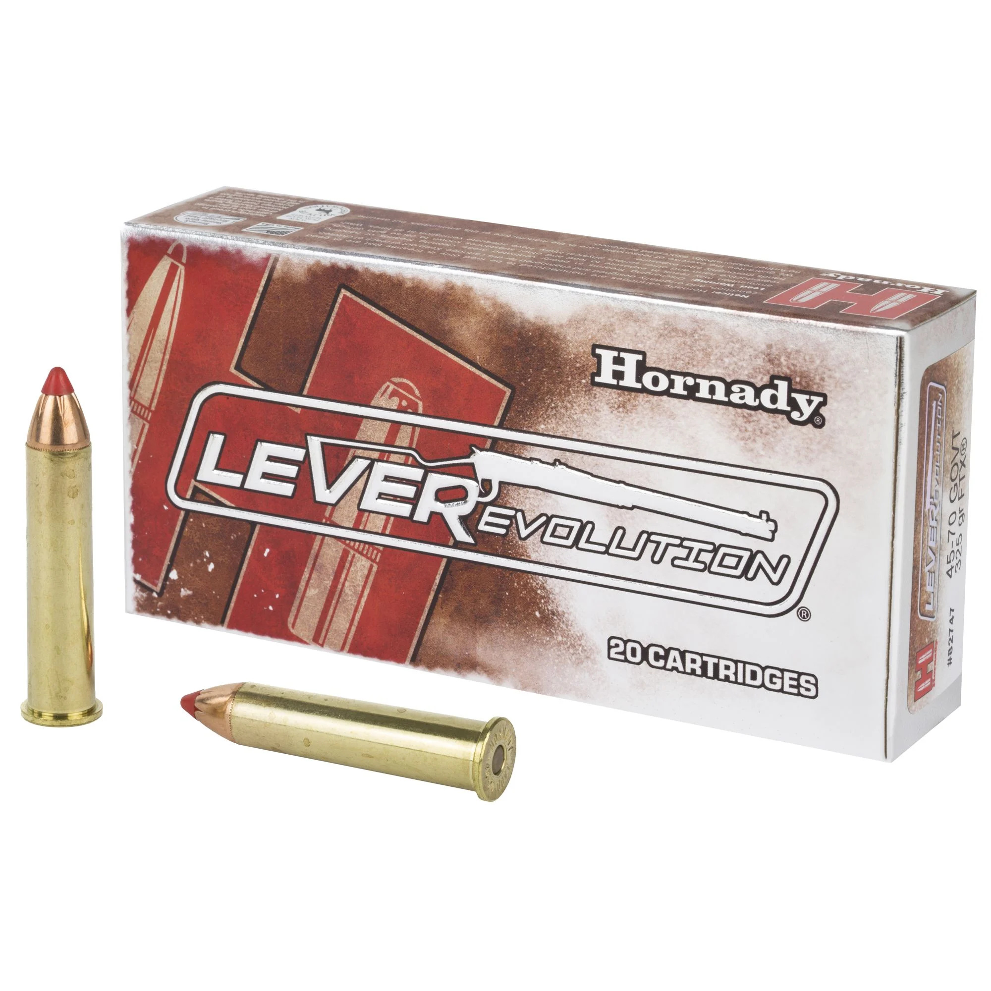 Hornady LeverEvolution 45-70 Government 325 Grain FlexTip Rifle Ammo - 20 Rounds - H82747