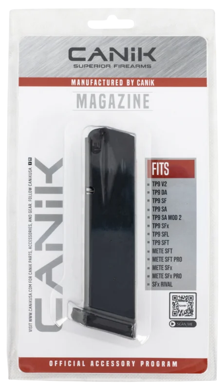 Canik MA2240 TP Full Size 18+1 9mm Luger Black for TP9 Full Size - MA2240