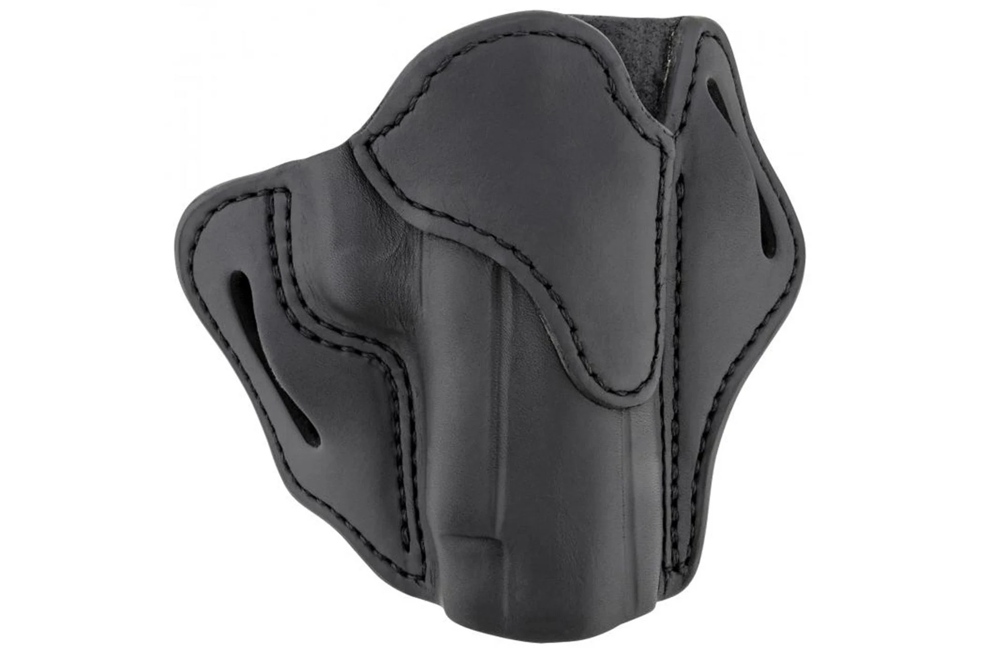 1791 BH2.3 Optic Ready OWB Belt Holster Fits Optic Ready Large Frame Railed Pistols Matte Finish Stealth Black Leather Right Hand - OR-BH2.3-SBL-R