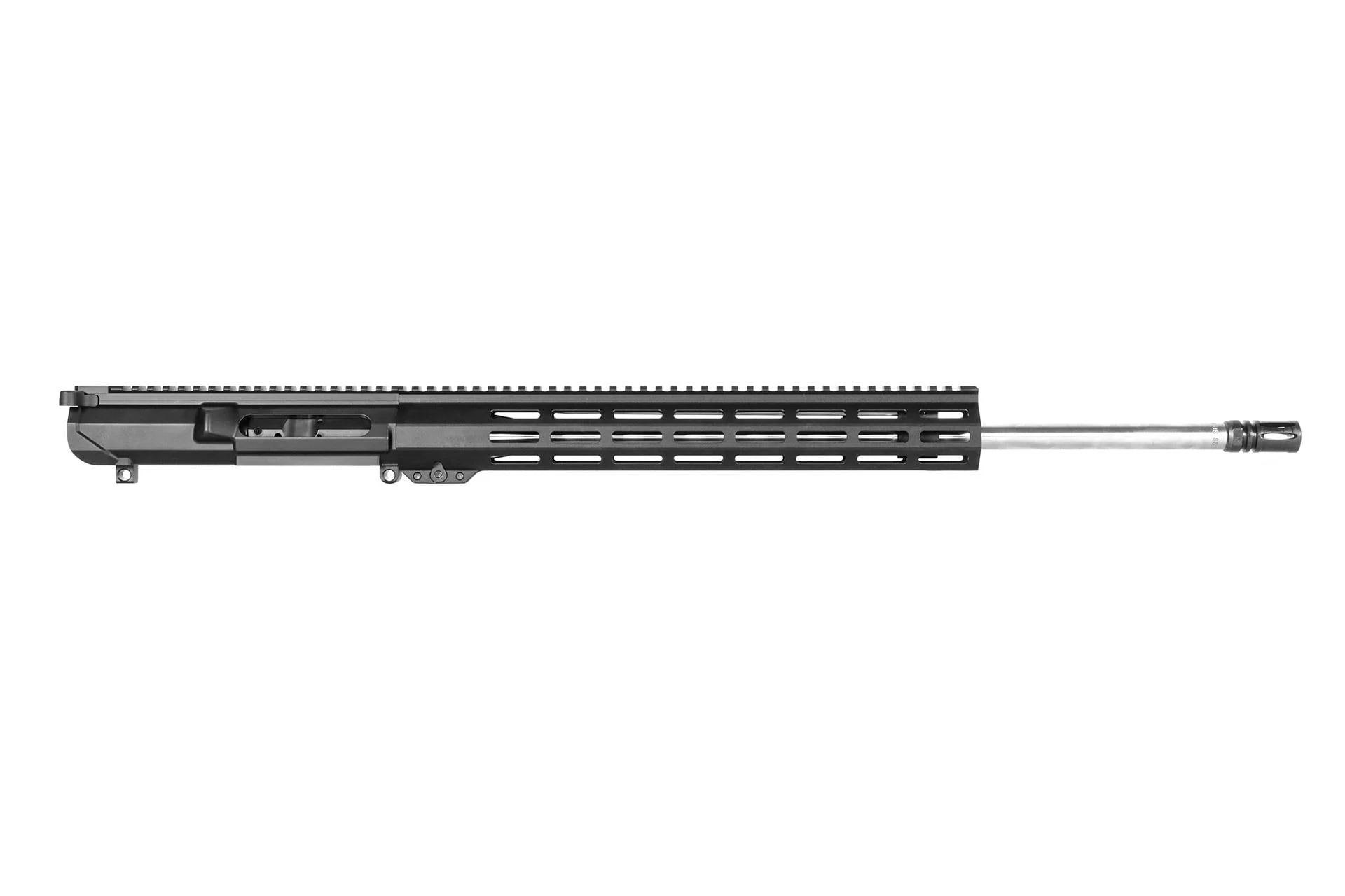 NBS 22″ .243 Winchester Lightweight Rifle M-LOK 1:8 AR-10 Stainless Slick-Side Complete Upper - 18065