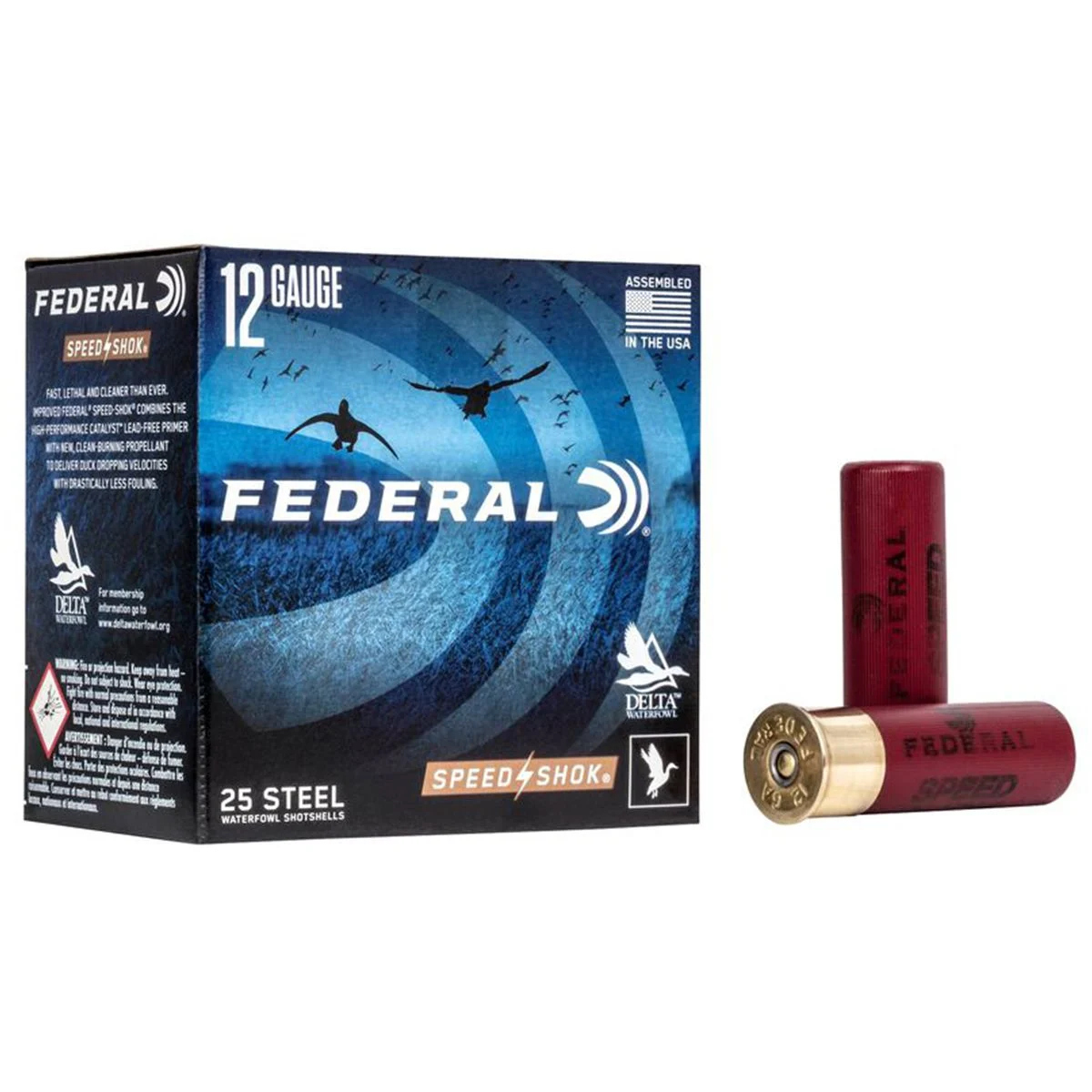 Federal WF142BBB Standard Speed-Shok 12 Gauge 3" 1 1/4 oz BBB Shot - 25 Rounds - WF142BBB