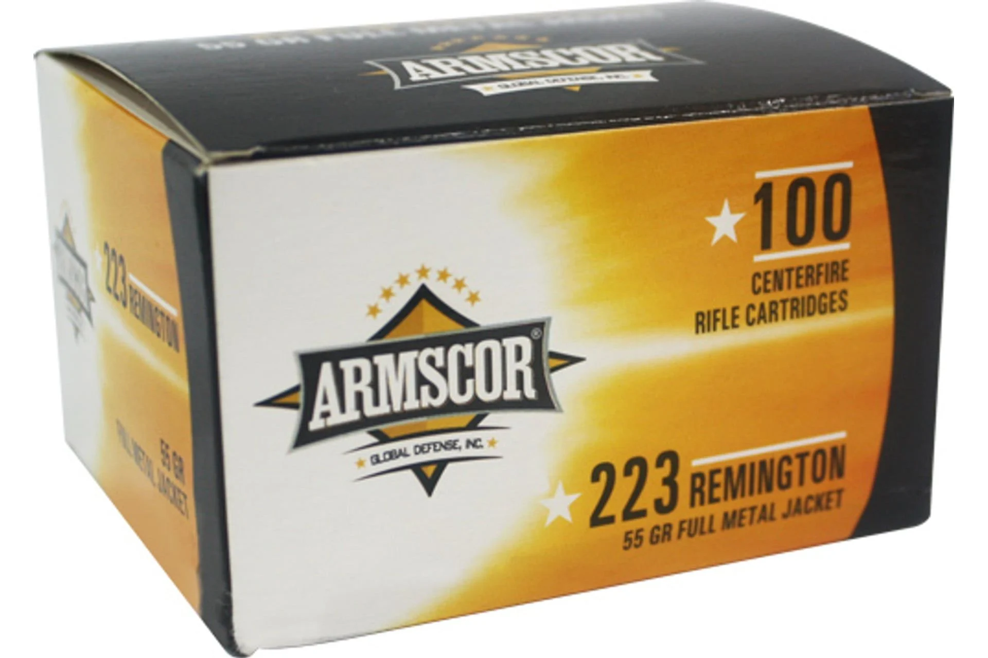 Armscor 50447 Rifle 223 Rem 55 gr Full Metal Jacket (FMJ) Rifle Ammo - 1200 Rounds - FAC223-1N Case
