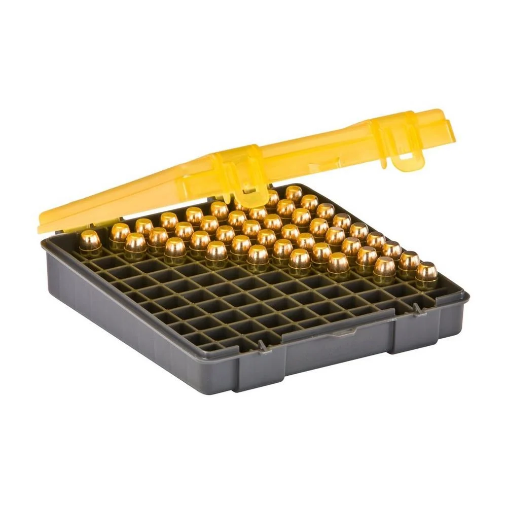 Plano 122700 Handgun Ammo Case - .43ACP, Dark Gray/Transparent Amber - PMC122700