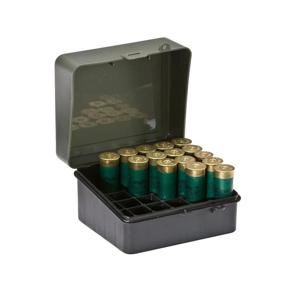 Plano 121701 12-Gauge Shot Shell Case, OD Green/Black - PMC121701