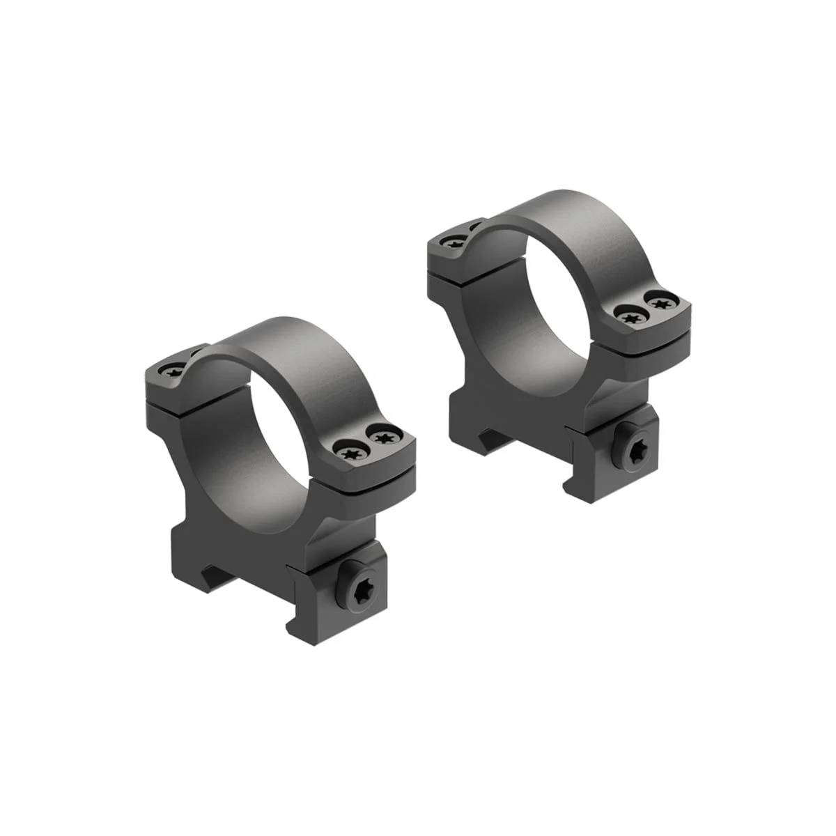 Leupold and Stevens BackCountry Cross-Slot Rings - Matte Black, Medium, 30MM - LEU175120