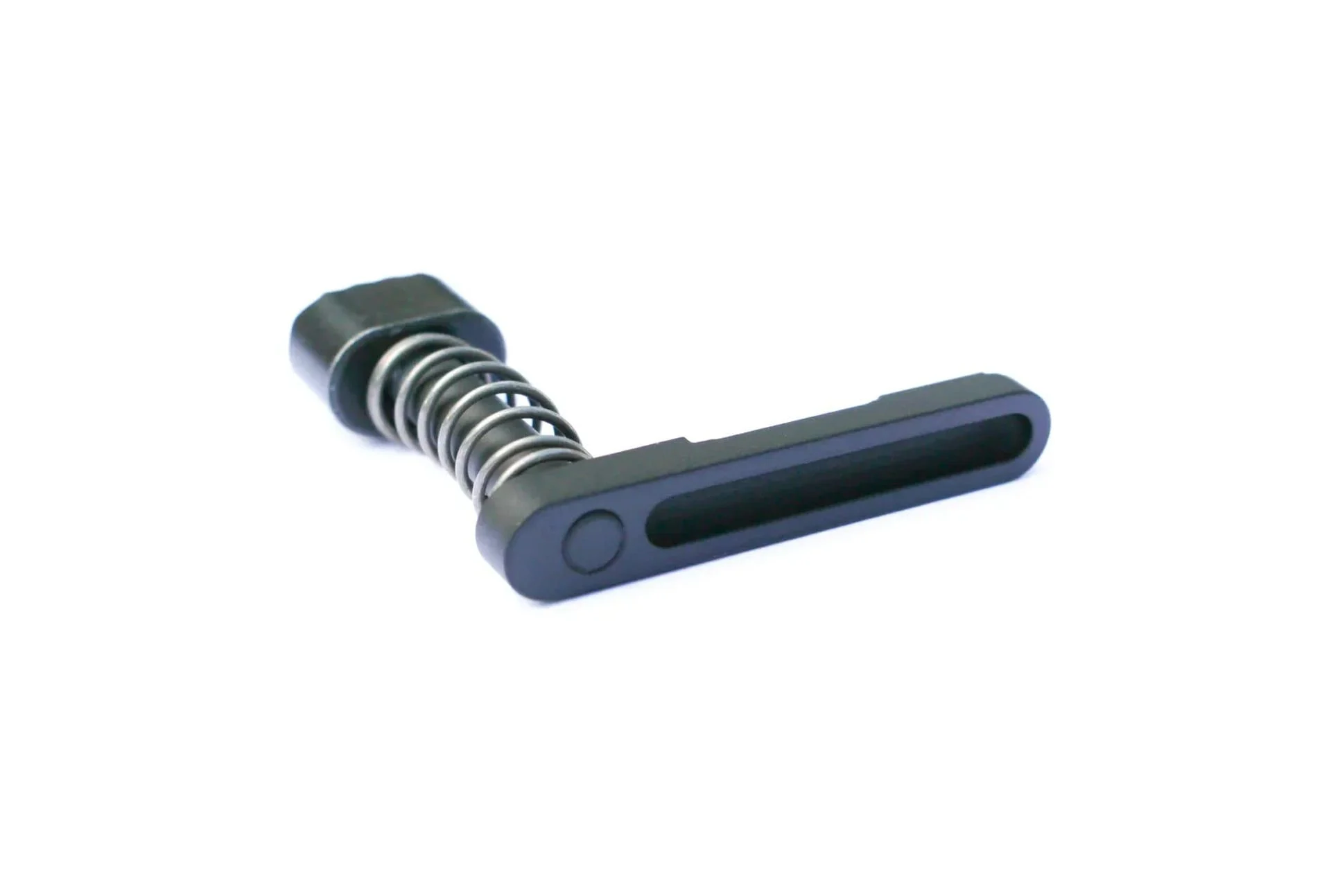 Defense Depot AR-15 Titanium Magazine Release - Black - R15-LGH-NHN-MGZ-BLC-CRK