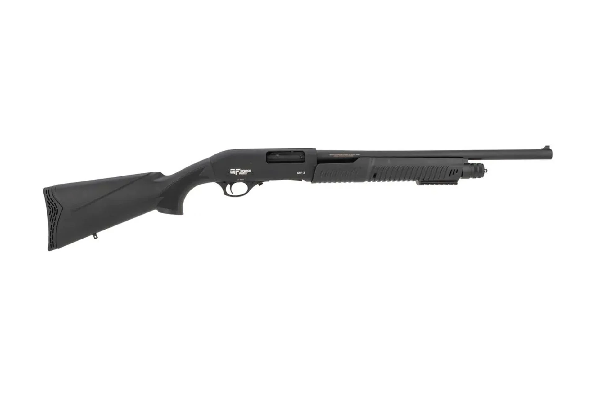 GForce Arms Tactical 20" 12GA 4Rd Pump-Action Shotgun - Black - GFP31220