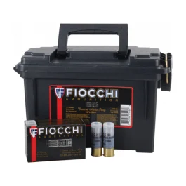 Fiocchi 12 Gauge, 2-3/4", 7/8 oz., Low-recoil Slug, 80 Round Ammo Can 12FLESLUG