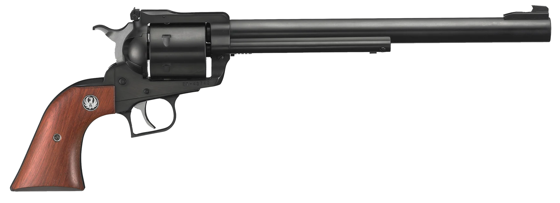 Ruger Super Blackhawk Single-Action Revolver 0807, 44 Remington Mag, 10 1/2 in, Rosewood Grip, Blue Steel Finish, 6 Rd