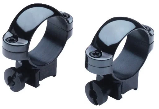 Burris 22 Standard/Deluxe Rings 420073, 22 Calibers, High, 1", Black Steel