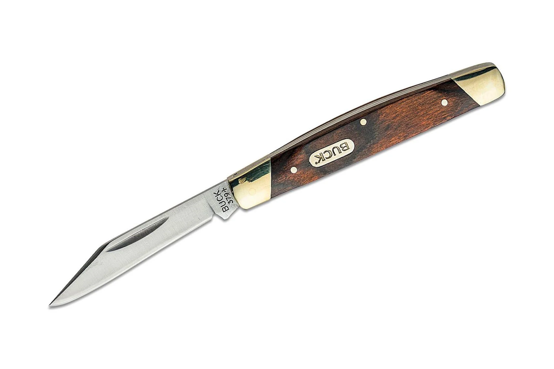 Buck Knives 379 Solo 2.25" Pocket Knife - Wood Grain Handle - 0379BRS-B