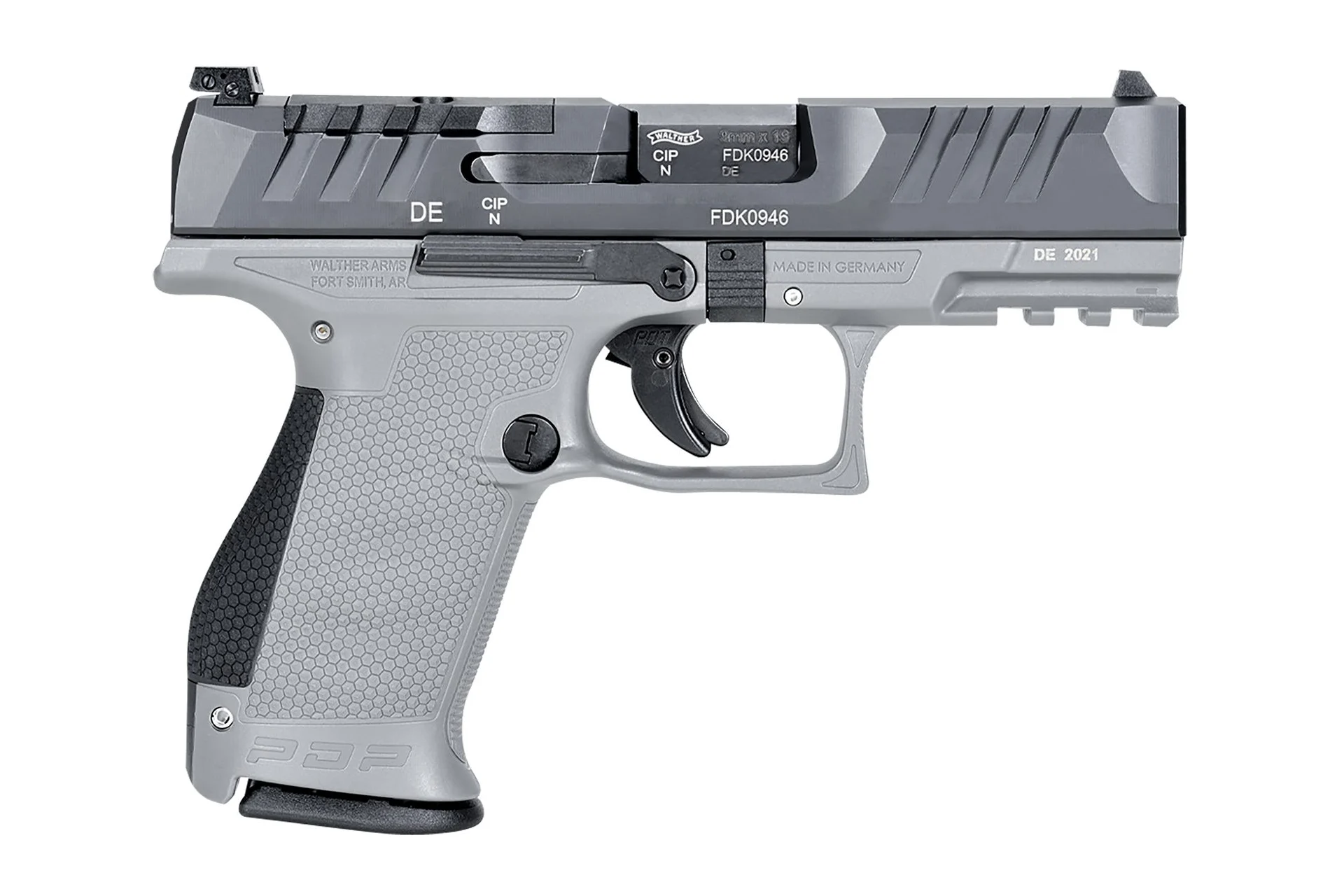 Walther PDP 4" Compact Optics Ready 15+1 9mm Pistol - Grey - 2858436