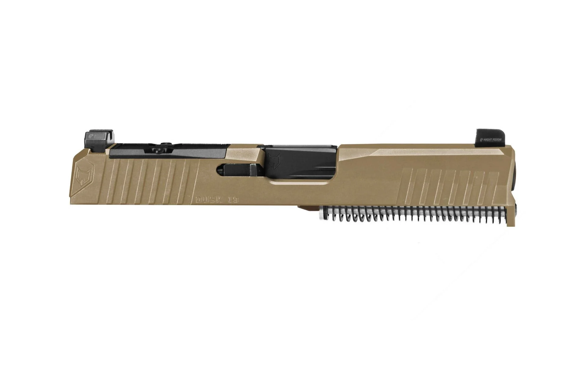 Lone Wolf Arms Dusk G19 9mm Complete Slide for Glock 19 Gen 3 - RMR Cut - FDE - LWD-DKSlide19-G3-FDE-BUILT