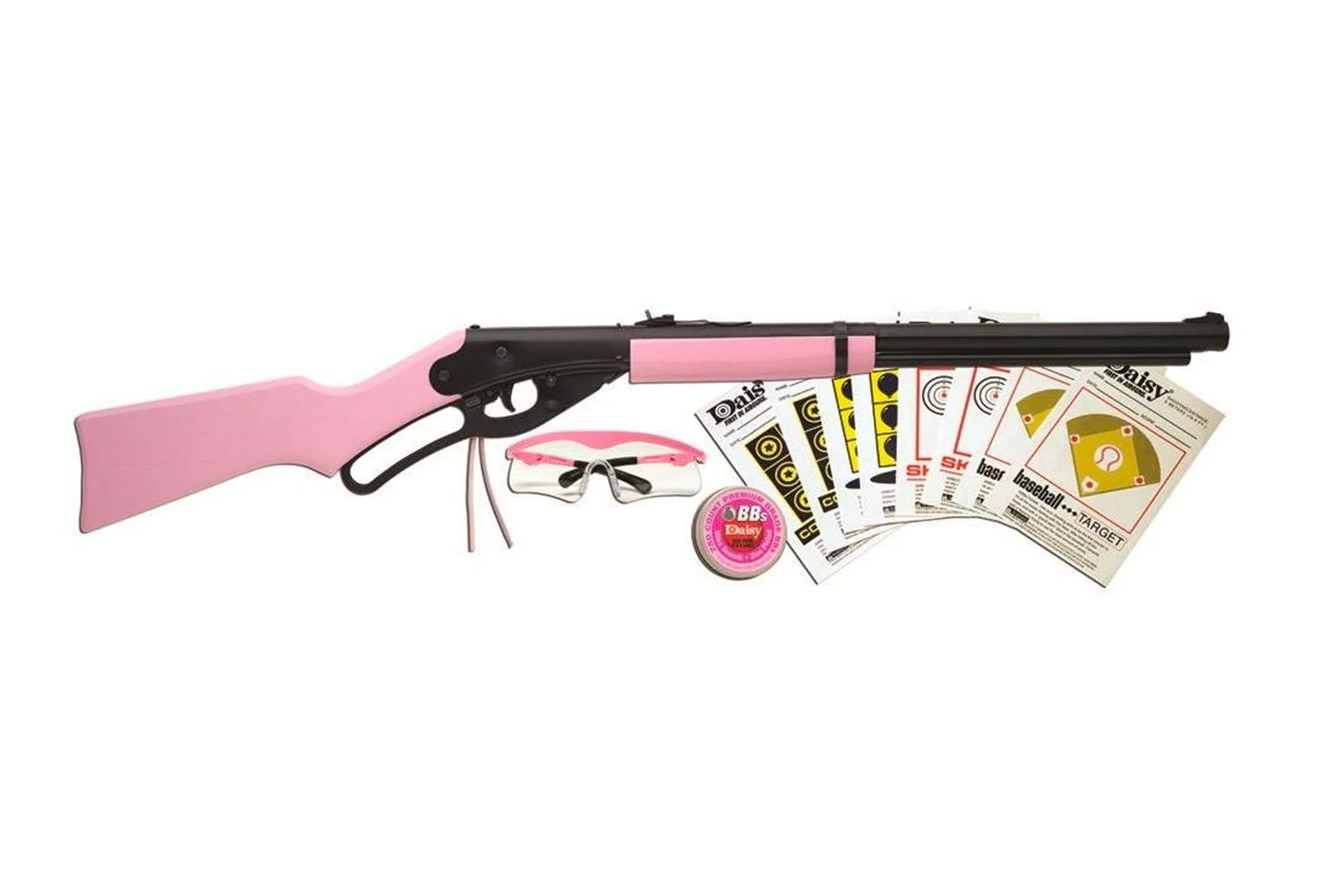 Daisy Pink Model 1998 Fun Kit .177 Caliber BB Air Rifle - 994999-403