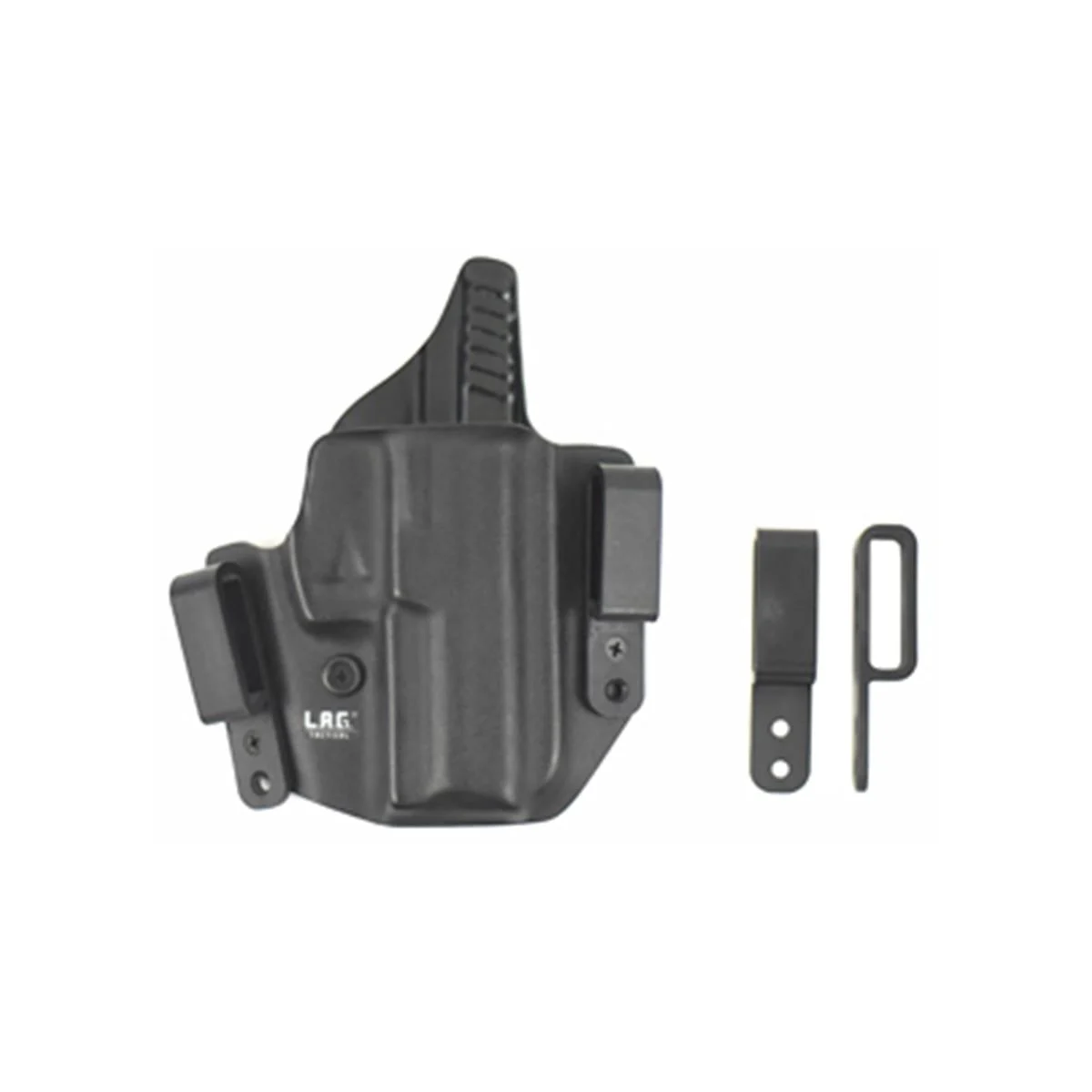 L.A.G. Tactical, Inc., L.A.G. Defender, Inside the Waistband Holster, Fits Springfield Hellcat Pro, Kydex, Matte Finish, Black, Right Hand - 3057