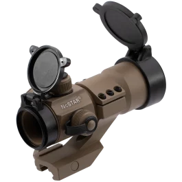 NcStar Tactical Dot Sight 1x35 Reflex Sight Red/Green/Blue 3MOA Dot 30mm Tube (Tan)