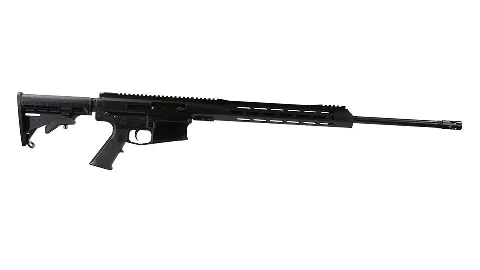 BC-10 | 22-250 Right Side Charging Forged Rifle | 24" Black Nitride Light-weight Barrel | 1:14 Twist | Rifle Length Gas System | 15" MLOK Split Rail | No Magazine