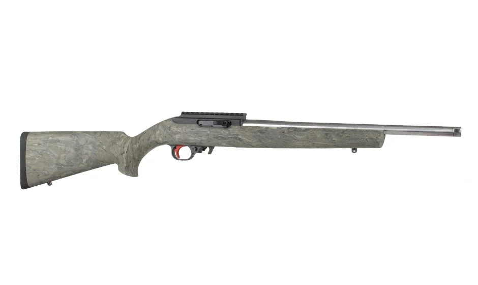 BC-204 | 17 Mach 2 Right Side Charging | 16" 416R SS Threaded Lightweight Barrel (Match Grade) | 1:9 Twist  | w/10 rd rotary magazine | Ghillie Green Stock