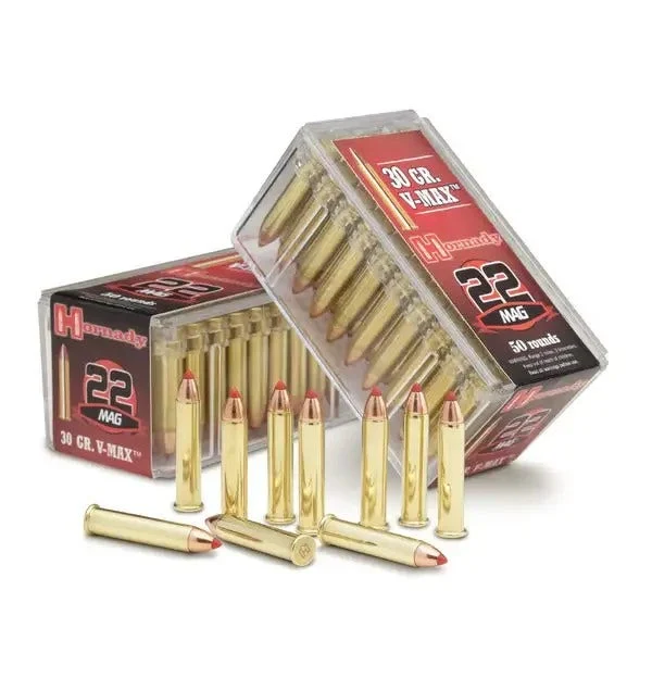 Hornady Varmint Express .22 WMR Ammunition 50 Rounds V-MAX PT 30 Grain