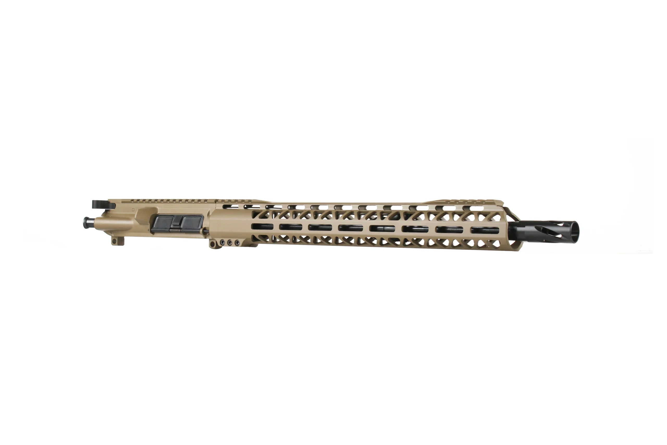 BC-15 | .223 Wylde FDE Cerakote Upper | 16” Parkerized Heavy Barrel | 1:8 Twist | Carbine Length Gas System | Talon 15” MLOK Split Rail | with BCG & Charging Handle