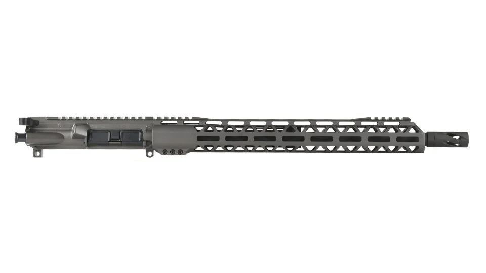 BC-15 | .223 Wylde Tungsten Cerakote Upper | 16” Parkerized Heavy Barrel | 1:8 Twist | Carbine Length Gas System | Talon 15” MLOK Split Rail | with BCG & Charging Handle